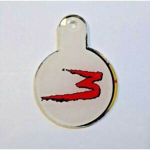 Lethal Weapon 3 Pinball Machine Plastic Keychain 1993 Original Promo Offset